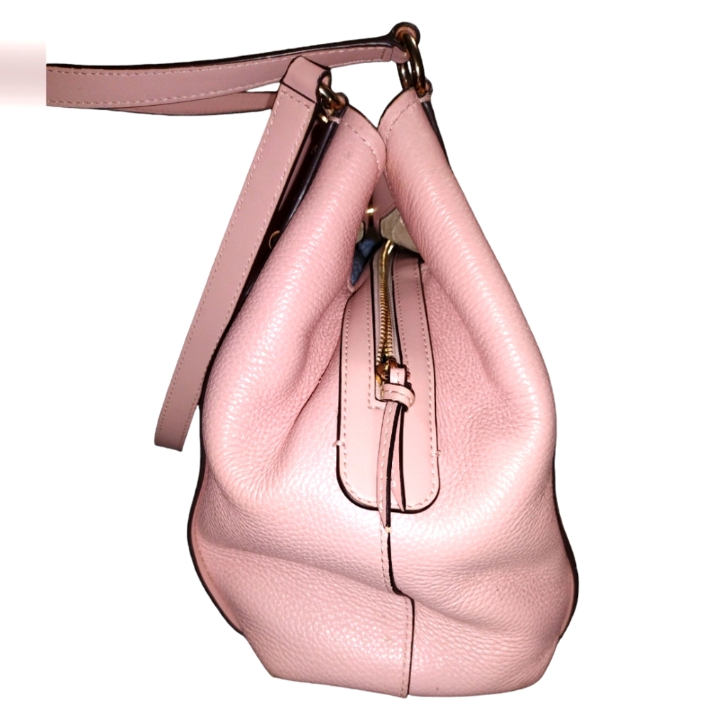 Michael Kors Molly Pink Pebble leather Large Shoulder Tote Bag with dust bag - Picture 5 of 11